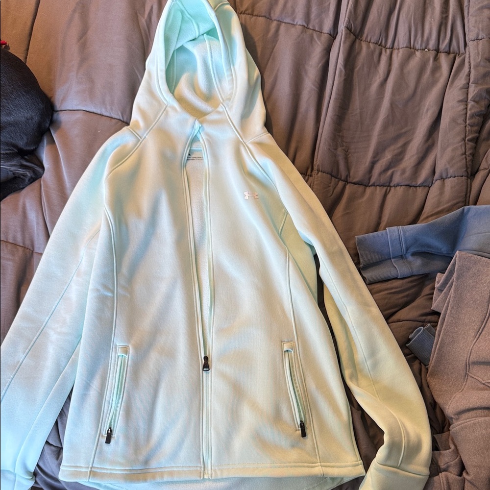 Brand New Under Armour Women's Mint Green Zip up